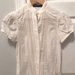 Club Monaco white button-down top